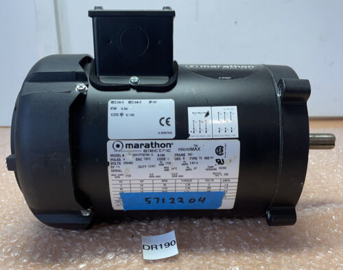 NEW NO BOX- Marathon V 56H17F2018A K Micromax Induction Motor .75HP 1725RPM 460V Main Image