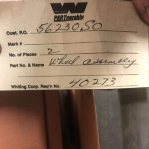 New Whiting 10 Ton Crane Idler Wheel 12" Assembly 56230.SO Warranty - Image 5