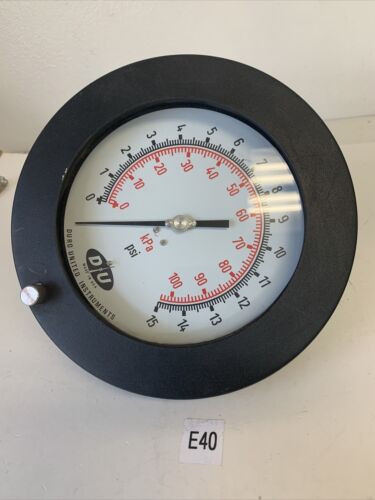 Duro United Instruments 0-15 PSI 7 1/2” Used 30 Day Warranty Fast Shipping! Main Image
