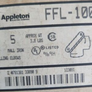 *BOX OF 5* APPLETON FFL-100 1" PULLING ELBOW *NEW+WARRANTY* - Image 3