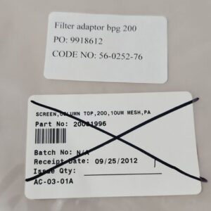 *NEW SURPLUS* [2] GE Healthcare 18-0252-76 Net 10um Top Adapter 200 PA Warranty - Image 3