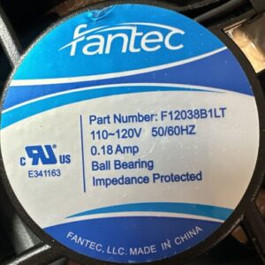 NEW IN BOX Fantec F12038B1LT 110~120V 50/60Hz 0.18A Ball Bearing Impedence Protc - Image 6