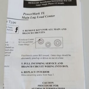 *NEW* GE TL412CP PowerMark Gold Main Lug Load Center 125A 4 Spaces + Warranty! - Image 7