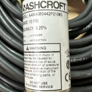 NEW- Ashcroft A4WAM0442P210#G Pressure Transmitter 0.25% Accuracy 10PSIG 1/2NPT - Image 7