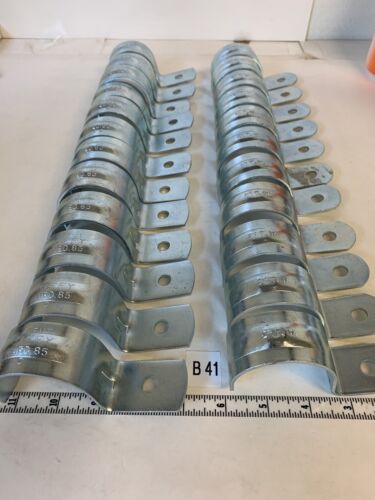 2 Inch 1-hole (EMT) Strap Jiffy Med.85 (Lot of 12)&2”T.W.(Lot Of 11) Main Image