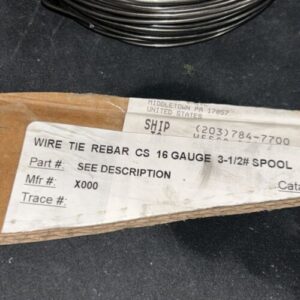 (2) Rebar Tie Wire CS 16 Gauge 3-1/2# (Length Roll??) 3.5lbs Per Roll - Image 3