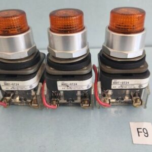 Allen Bradley 800T-QT24A Orange Amber Illuminated Push Button 800TQT24A - Image 1