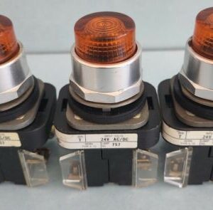 Allen Bradley 800T-QT24A Orange Amber Illuminated Push Button 800TQT24A - Image 2