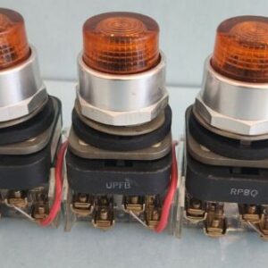 Allen Bradley 800T-QT24A Orange Amber Illuminated Push Button 800TQT24A - Image 3