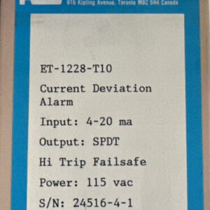 NEW SURPLUS RiS Rochester ET-1228-T10 Current Deviation Alarm 4-20mA SPDT 115VAC - Image 7