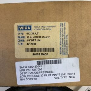 WIKAI 4217098 GAUGE TYPE:613.34.41/2”1/4”NPT LM *NEW IN BOX* FAST SHIPPING! - Image 6
