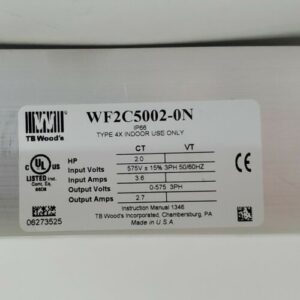 TB Woods WF2C5002-0N WF2 Sensorless Vector Drive WF2C50020N 2Hp 575V + Warranty! - Image 7