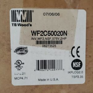 TB Woods WF2C5002-0N WF2 Sensorless Vector Drive WF2C50020N 2Hp 575V + Warranty! - Image 12