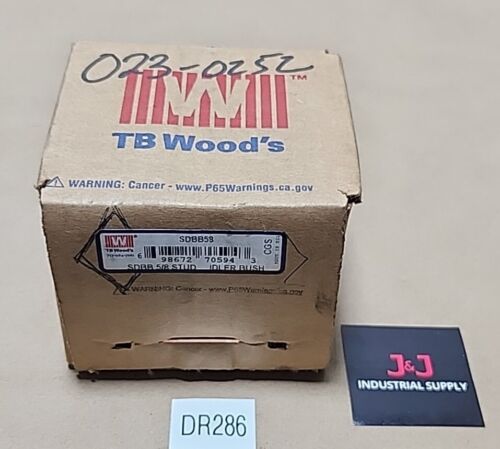 *FACTORY SEALED* TB Wood's SDBB58 Idler Bushing SDBB 5/8" Stud 🇺🇸 + Warranty! Main Image