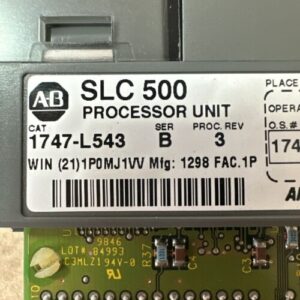 PREOWNED W/KEY- Allen Bradley SLC500 Processor Unit 1747-L543 Ser. B Rev. 3 🇺🇸 - Image 2