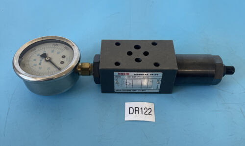 NEW OLD STOCK- Nachi Modular Valve W/2300PSI Pressure Gauge OG-G01-P1-E20 🇺🇸 Main Image