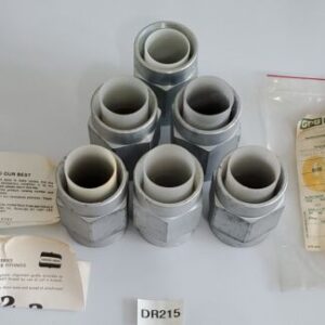 *NEW* LOT OF 6 Crouse Hinds CCTCB5 Self Threading Connectors 1-1/2" + Warranty! - Image 1