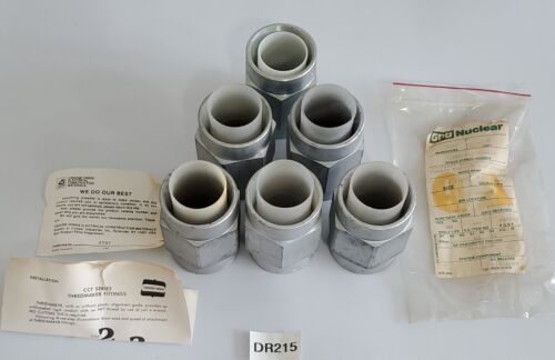 *NEW* LOT OF 6 Crouse Hinds CCTCB5 Self Threading Connectors 1-1/2" + Warranty! Main Image
