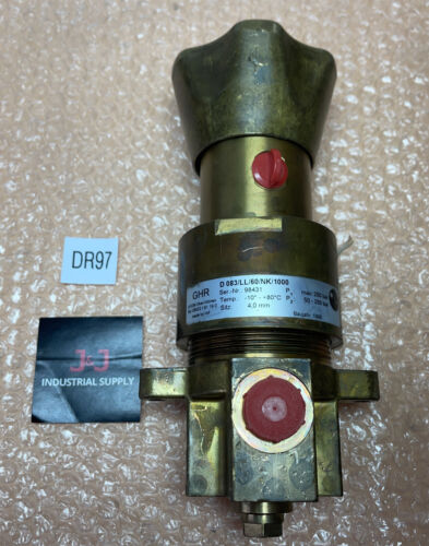 REPAIRED- IMF GHR Pressure Reducing Valve D83/LL/60/NK/1000 -10to80°C 250Bar Max Main Image