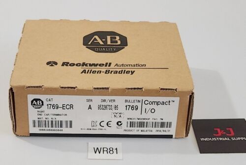 *FACTORY SEALED* Allen-Bradley 1769-ECR Compact I/O Right End Cap Terminator Main Image