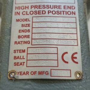 *NEW* MOGAS 1-1/2" HIGH PRESSURE BALL VALVE RSVP-UC F22 SOCKET WELD + WARRANTY! - Image 8