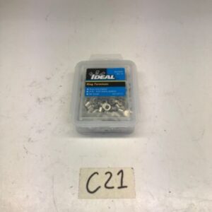 Ideal 83-0221 Non-Insulated Ring Terminal, 16-14 AWG, #6 Stud, Approximately 125 - Image 1