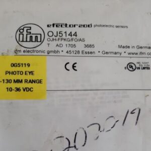 *NEW SEALED* Ifm Efector OJH-FPKG/FO/AS Photoelectric Sensor OJ5144 + Warranty! - Image 2