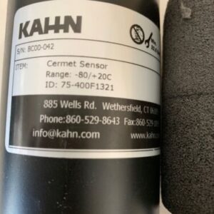 KAHN 75-400F1321 -80/+20C, Iso. Cermet Sensor Warranty Fast Shipping - Image 3