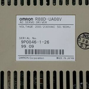 *PREOWNED* OMRON R88D-UA08V AC Servo Driver 230V 60Hz 9P0846-1-26 + Warranty! - Image 7