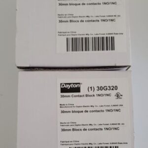 *NEW* LOT OF 4 Dayton [2] 30G320 & [1] 30G319 Contact Blocks 30mm + Warranty! - Image 2
