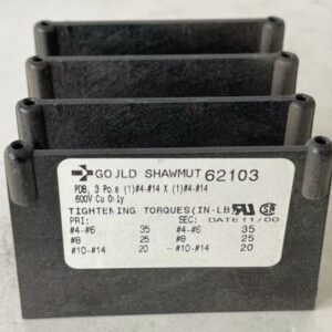 *NEW* Mersen 62103 600V Power Distribution Block 3 Pole + Warranty/Fast Shipping - Image 2