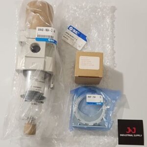 *NEW* SMC AW40-N04BG-Z-A Filter Regulator Kit w/ 1/8" Pressure Gauge + Warranty! - Image 1