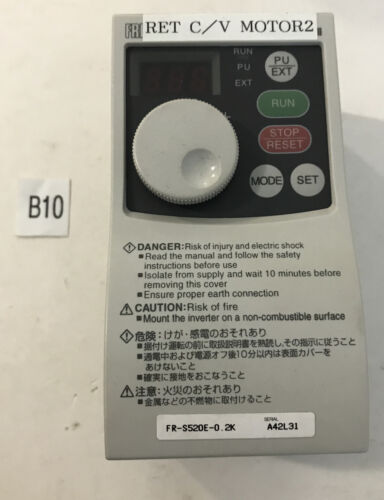 *USED NO BOX* Mitsubishi Inverter FR-S520E-0.2K 0.5-120HZ 2.6A Main Image
