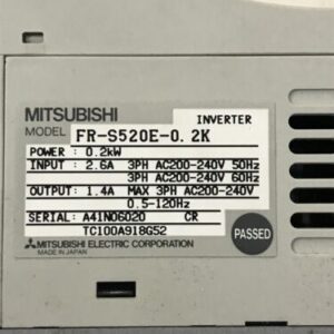 *USED NO BOX* Mitsubishi Inverter FR-S520E-0.2K 0.5-120HZ 2.6A - Image 4