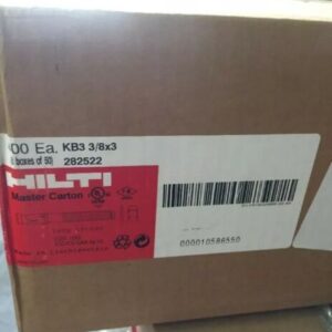 New Box Of 400 Hilti Anchor Bolt KB 3 3/8" x 3 282522 Long Thread ESR-1385 - Image 4