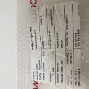 Marchesini Group Cartoner Part Slide Assembly P/N 09208R015 Warranty - Image 4