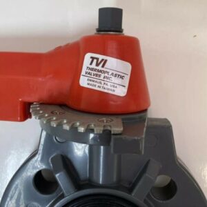 NEW Thermoplastic DN050-2” ANSI 2” PVC Butterfly Valve with Handle Fast Shipping - Image 2