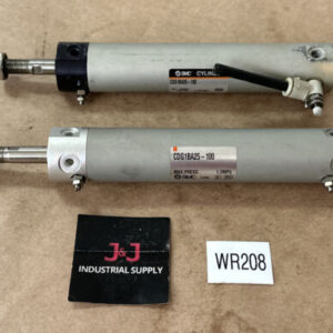1 NEW + 1 REPAIRED- SMC CDG1BA25-100 CG/CG3 Round Body Cylinder 25mm X 100mm - Image 1