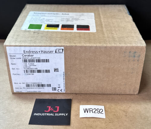 BRAND NEW OPEN BOX- Endress Hauser Cerabar PMC21-JCW7/125 71239739 || WARRANTY! Main Image