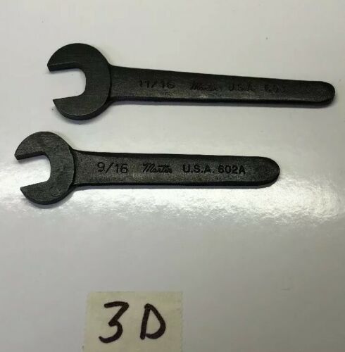Martin Open End Wrench 9-16” And 11/16" Heavy Duty Made in USA Main Image