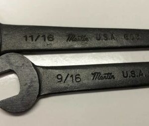 Martin Open End Wrench 9-16” And 11/16" Heavy Duty Made in USA - Image 2