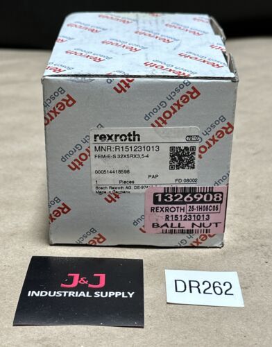 NEW OPEN BOX- Rexroth R151231013 Ball Nut FEM-E-S 32X5RX3,5-4 || FAST SHIPPED! Main Image
