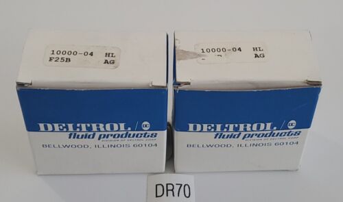 *NEW* LOT OF 2 Deltrol Fluid 10000-04 HL AG Flow Control Valves + Warranty! Main Image