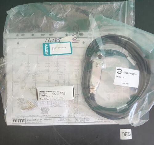 *NEW* FETTE 3510100 200 BAR PRESSURE SENSOR KIT *GENUINE+WARRANTY+🇺🇸 SHIP* Main Image