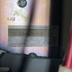 Used No Starter Combination Disconnect Starter BRADLEY 512-AJB-1-4R-6-24 Ser.D - Image 11