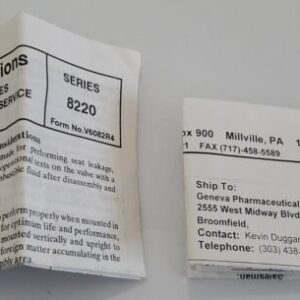 *NEW IN BOX* Asco Red Hat Valve 304393 Rebuild Kit 8220 029 A + Warranty! - Image 6