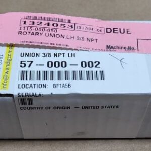 *NEW FACTORY SEALED* Deublin 57-000-002 3/8" NPT LH Rotary Union + Warranty! - Image 2
