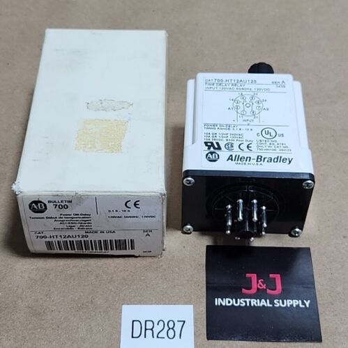 NEW Allen-Bradley 700-HT12AU120 Power ON-Delay Relay 120V 0.1-10 Sec + Warranty! Main Image