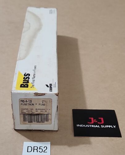 *NEW SEALED* Bussmann Fusetron FRS-R-125 Class RK5 600V 125A Fuse + Warranty! Main Image