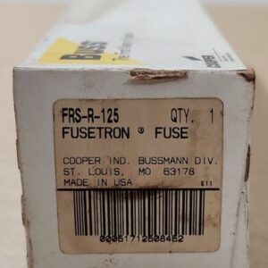 *NEW SEALED* Bussmann Fusetron FRS-R-125 Class RK5 600V 125A Fuse + Warranty! - Image 2